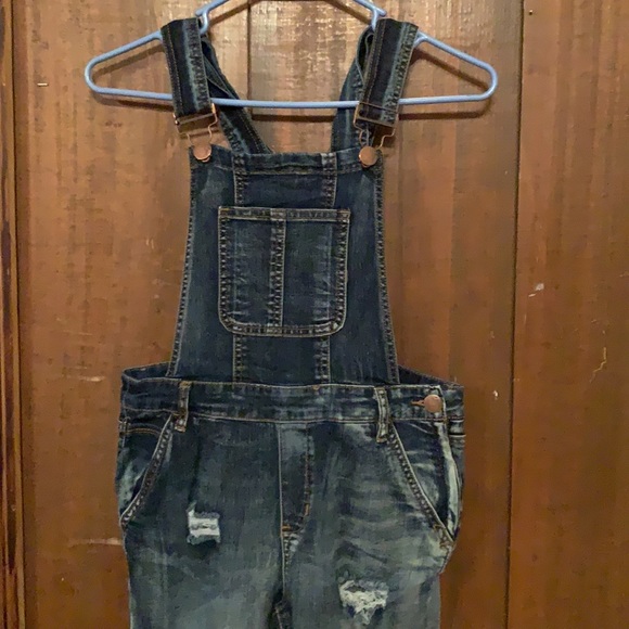Dollhouse skinny overalls sz 7 x 29” like new - Picture 2 of 7